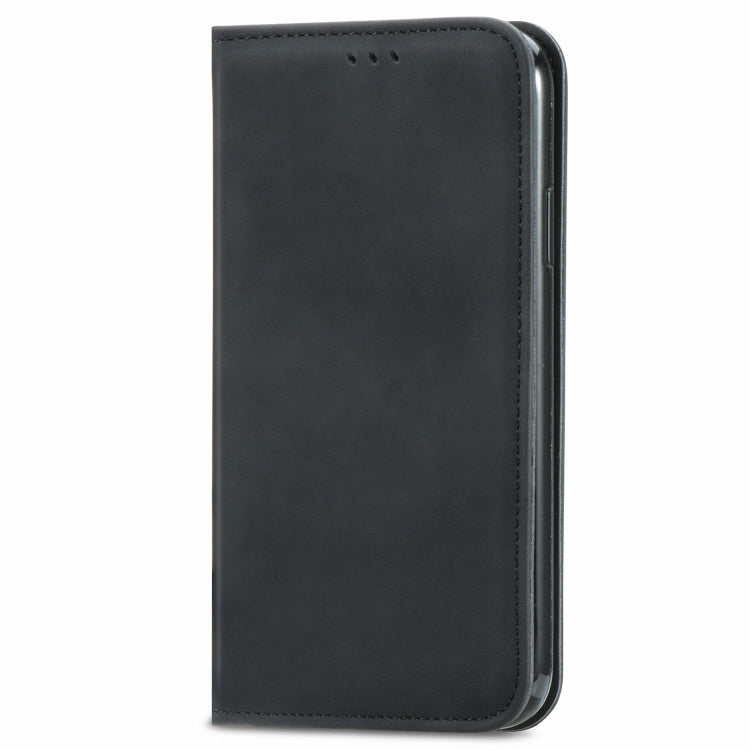 For iPhone 12 / 12 Pro Retro Skin Feel Business Magnetic Horizontal Flip Leather Case with Holder & Card Slots & Wallet & Photo Frame