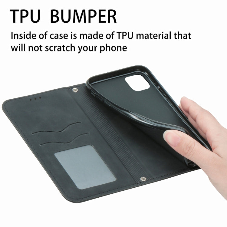 For iPhone 12 mini Retro Skin Feel Business Magnetic Horizontal Flip Leather Case with Holder & Card Slots & Wallet & Photo Frame