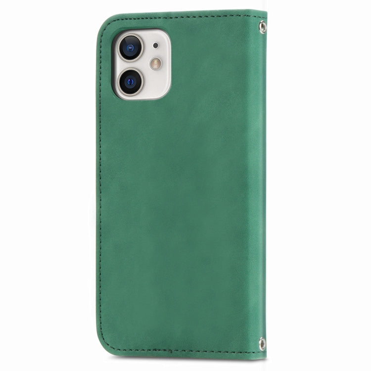For iPhone 12 mini Retro Skin Feel Business Magnetic Horizontal Flip Leather Case with Holder & Card Slots & Wallet & Photo Frame