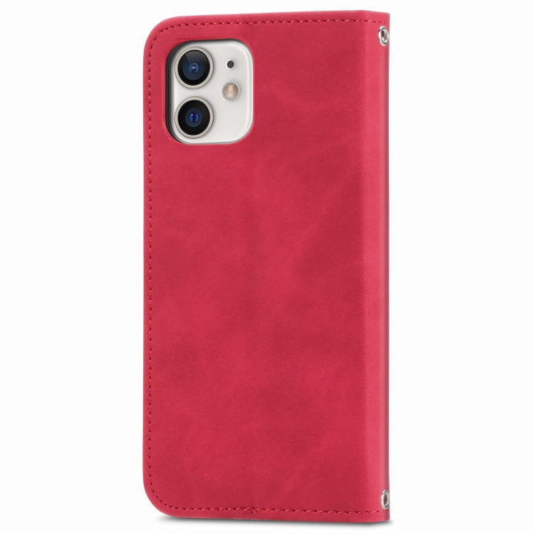 For iPhone 12 mini Retro Skin Feel Business Magnetic Horizontal Flip Leather Case with Holder & Card Slots & Wallet & Photo Frame