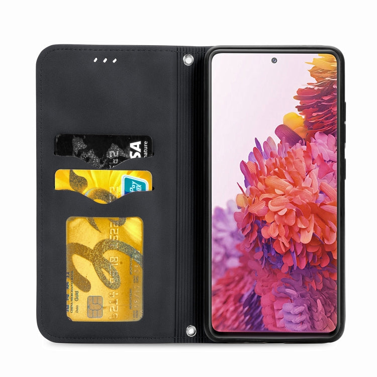 Retro Skin Feel Business Magnetic Horizontal Flip Leather Case With Holder & Card Slots & Wallet & Photo Frame For Samsung Galaxy S20 FE