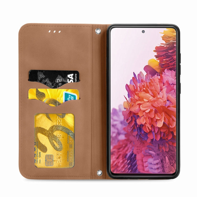 Retro Skin Feel Business Magnetic Horizontal Flip Leather Case With Holder & Card Slots & Wallet & Photo Frame For Samsung Galaxy S20 FE