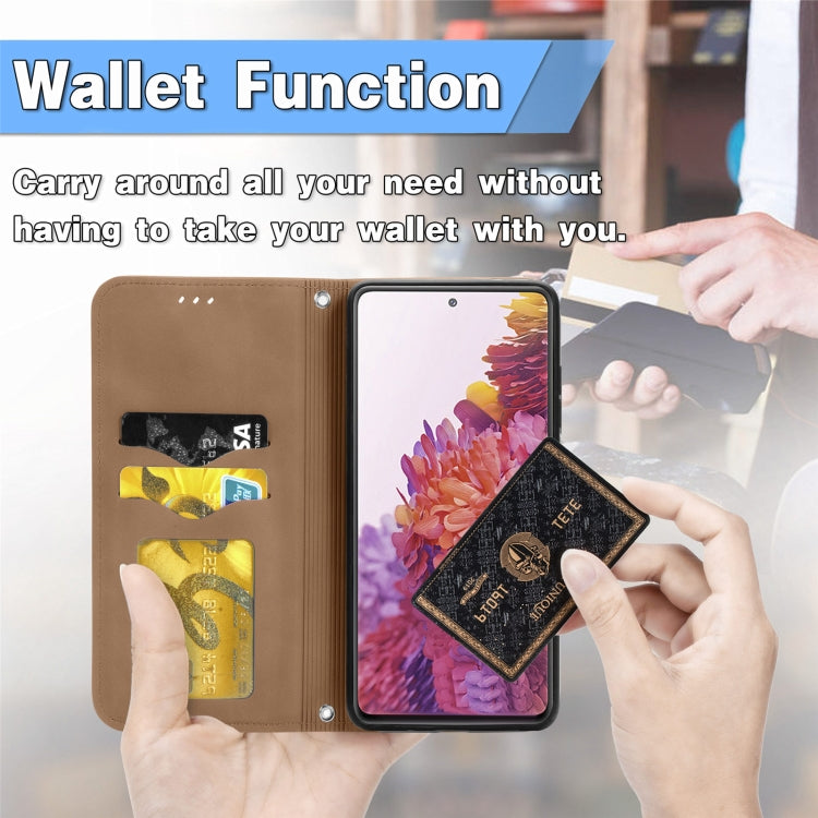 Retro Skin Feel Business Magnetic Horizontal Flip Leather Case With Holder & Card Slots & Wallet & Photo Frame For Samsung Galaxy S20 FE