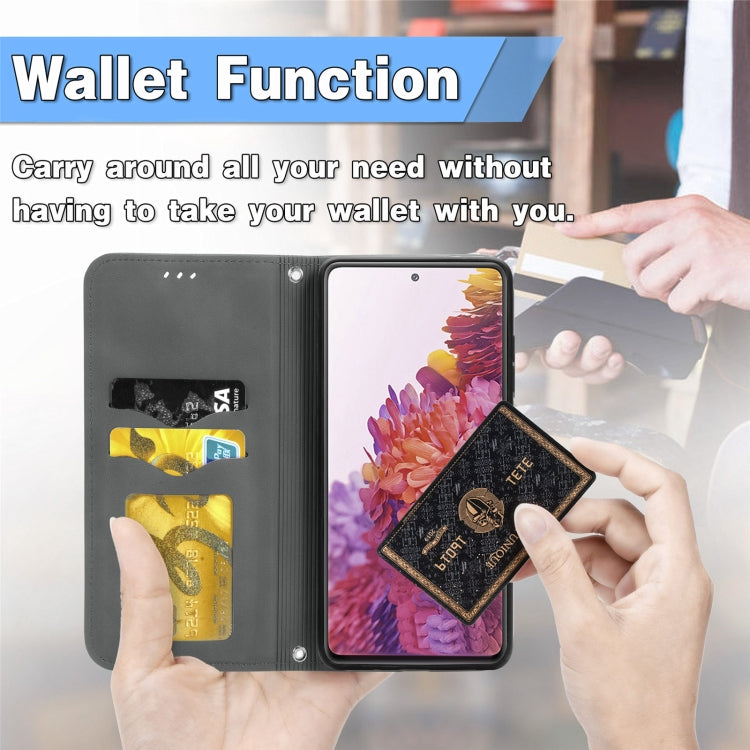Retro Skin Feel Business Magnetic Horizontal Flip Leather Case With Holder & Card Slots & Wallet & Photo Frame For Samsung Galaxy S20 FE