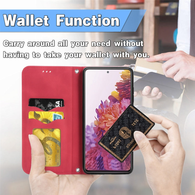Retro Skin Feel Business Magnetic Horizontal Flip Leather Case With Holder & Card Slots & Wallet & Photo Frame For Samsung Galaxy S20 FE