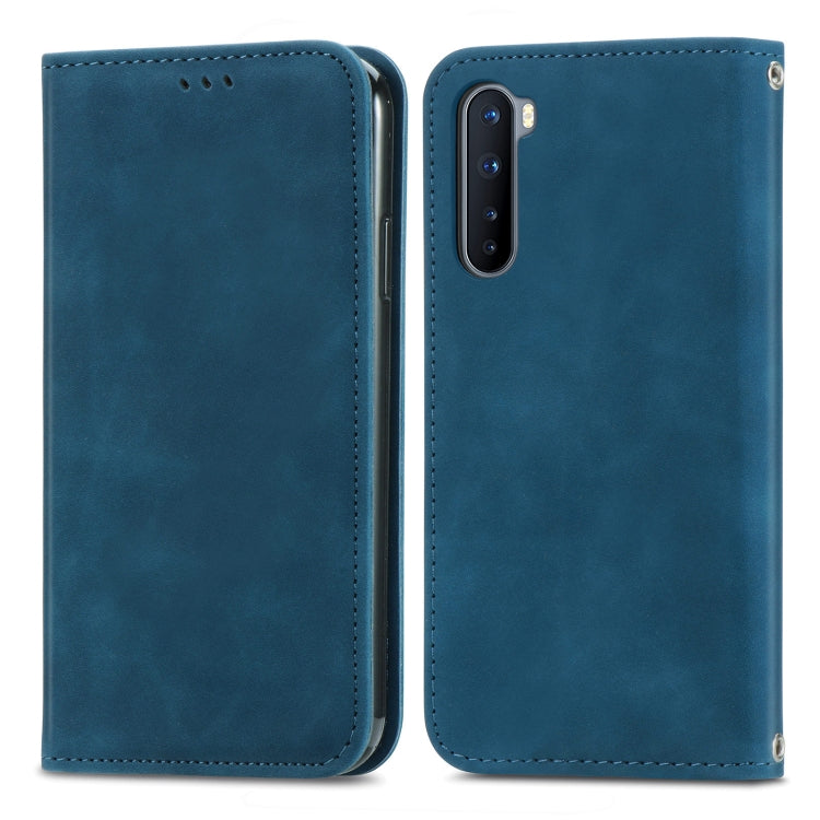 Retro Skin Feel Business Magnetic Horizontal Flip Leather Case With Holder & Card Slots & Wallet & Photo Frame For OnePlus Nord