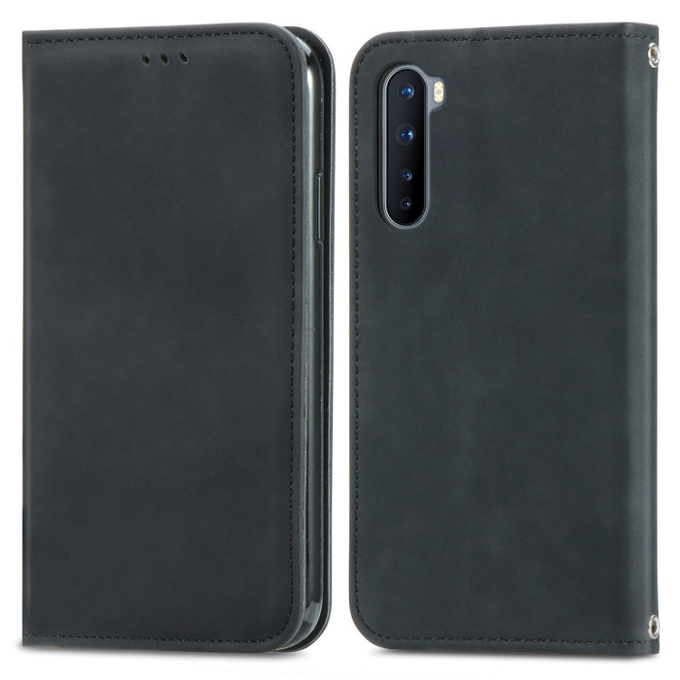 Retro Skin Feel Business Magnetic Horizontal Flip Leather Case With Holder & Card Slots & Wallet & Photo Frame For OnePlus Nord