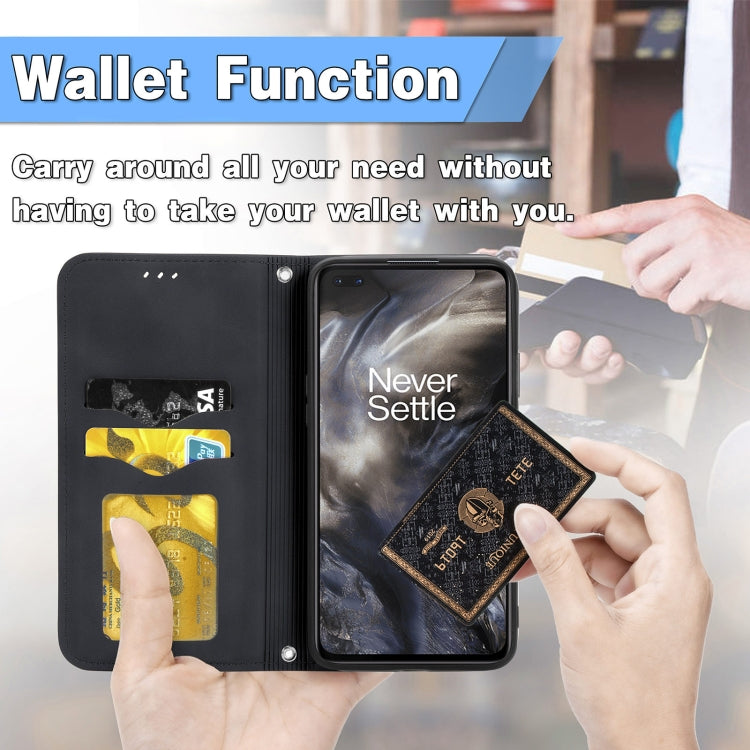 Retro Skin Feel Business Magnetic Horizontal Flip Leather Case With Holder & Card Slots & Wallet & Photo Frame For OnePlus Nord