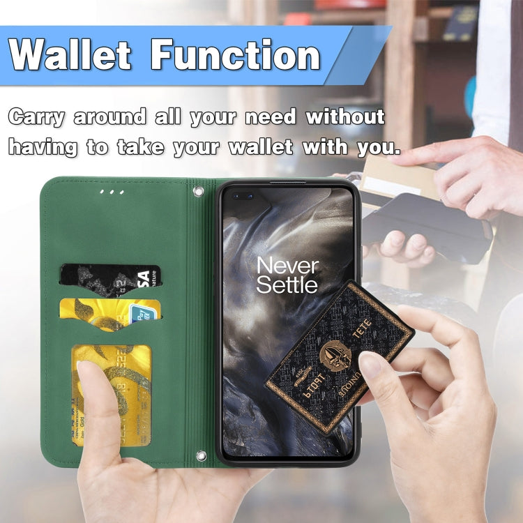 Retro Skin Feel Business Magnetic Horizontal Flip Leather Case With Holder & Card Slots & Wallet & Photo Frame For OnePlus Nord