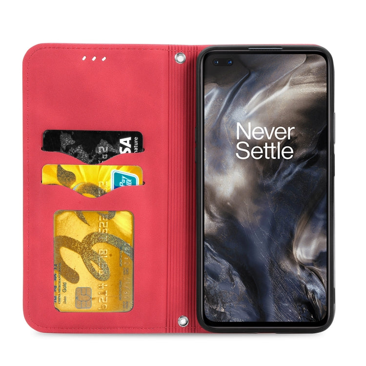 Retro Skin Feel Business Magnetic Horizontal Flip Leather Case With Holder & Card Slots & Wallet & Photo Frame For OnePlus Nord