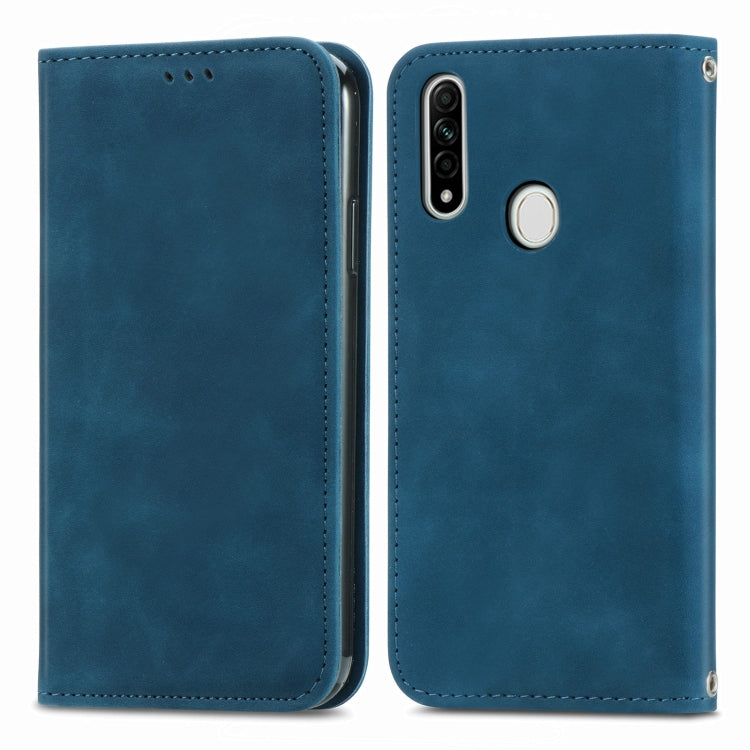 Retro Skin Feel Business Magnetic Horizontal Flip Leather Case With Holder & Card Slots & Wallet & Photo Frame For OPPO A8