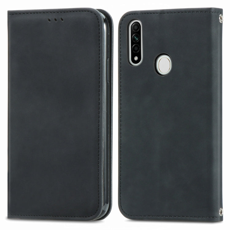 Retro Skin Feel Business Magnetic Horizontal Flip Leather Case With Holder & Card Slots & Wallet & Photo Frame For OPPO A8