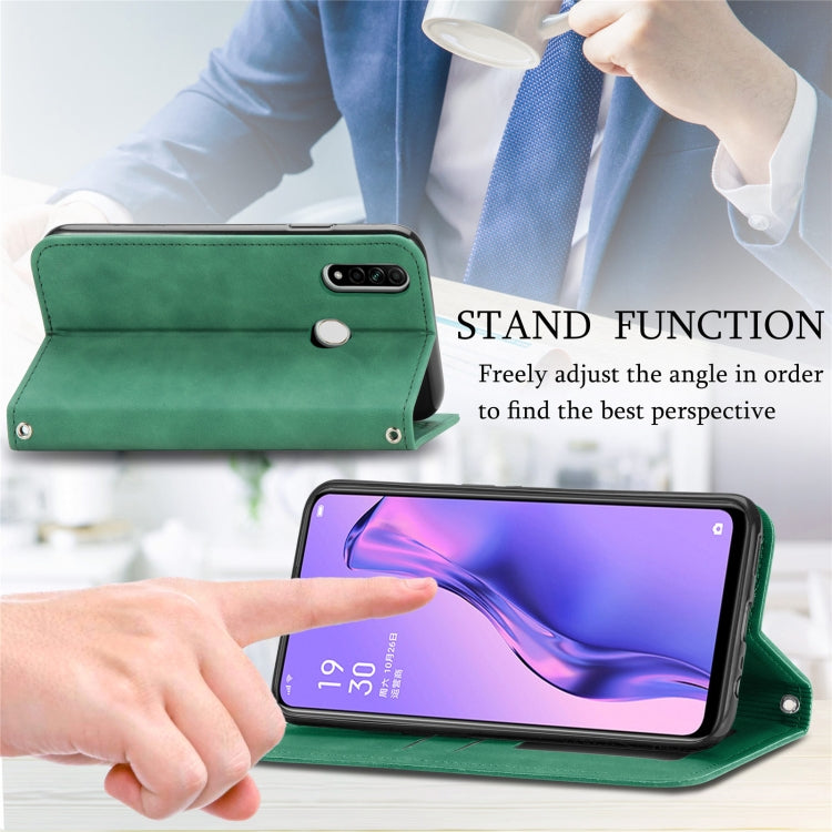 Retro Skin Feel Business Magnetic Horizontal Flip Leather Case With Holder & Card Slots & Wallet & Photo Frame For OPPO A8