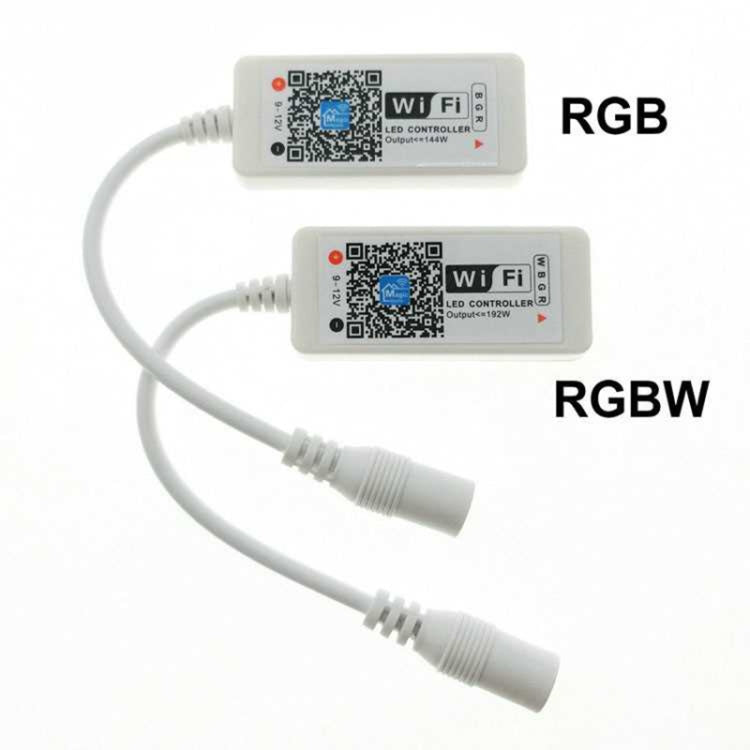 Smart Phone Control Music and Timer Mode Home Mini WIFI LED RGB Controller, type:RGBW IR Controller