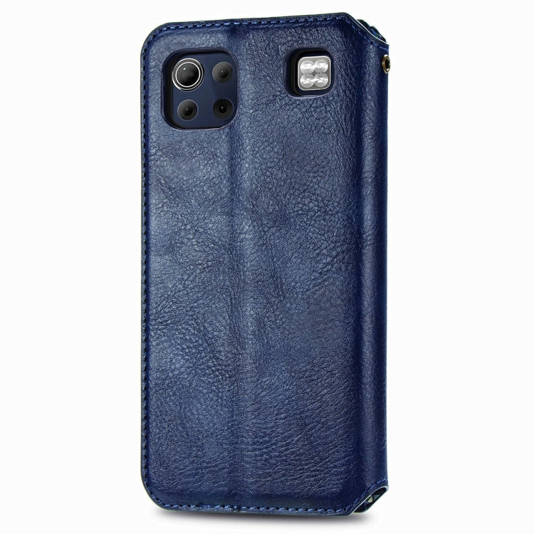 For LG K92 5G Cubic Grid Pressed Horizontal Flip Magnetic PU Leather Case with Holder & Card Slots & Wallet