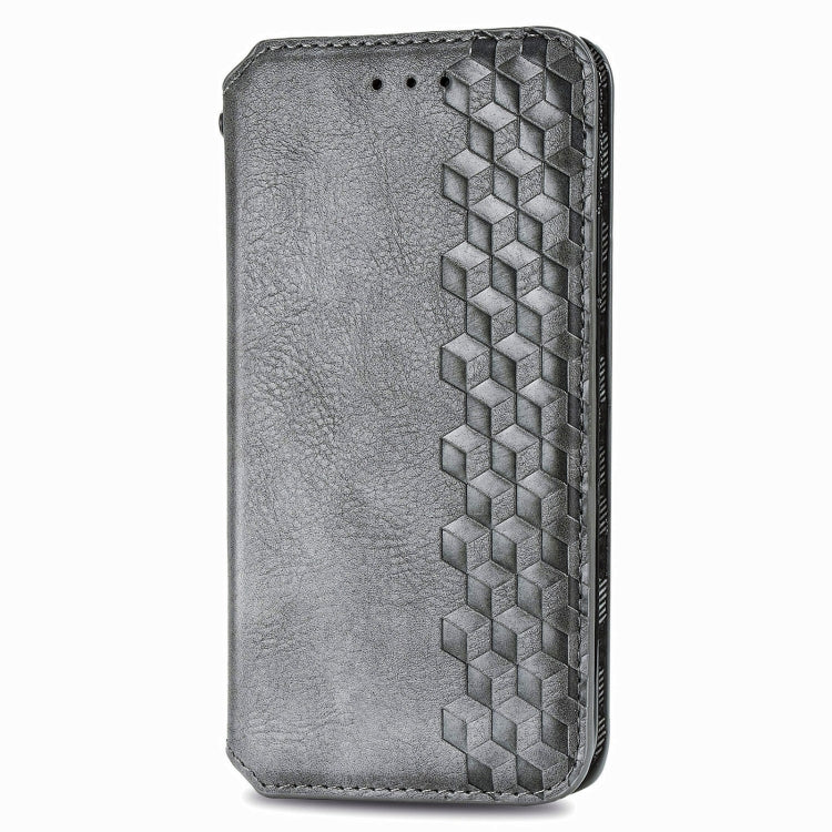 For Motorola G9 power Cubic Grid Pressed Horizontal Flip Magnetic PU Leather Case with Holder & Card Slots & Wallet