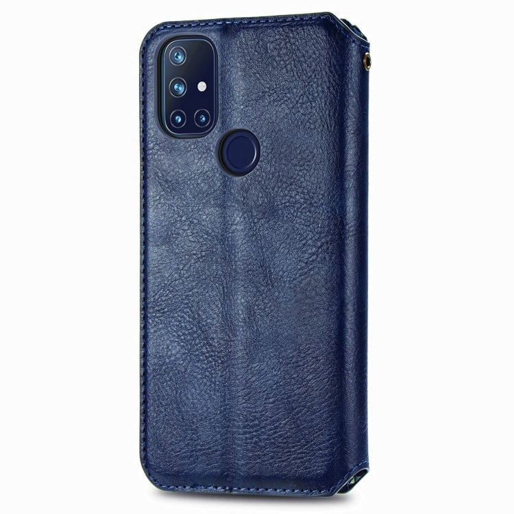 For OnePlus N10 Cubic Grid Pressed Horizontal Flip Magnetic PU Leather Case with Holder & Card Slots & Wallet