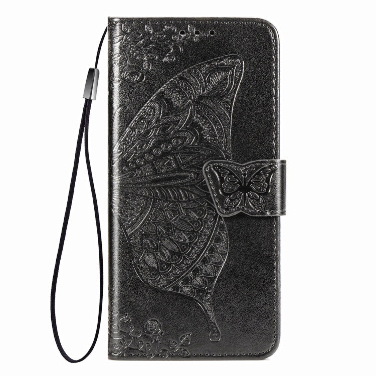 For OnePlus Nord N10 5G Butterfly Love Flower Embossed Horizontal Flip Leather Case with Bracket / Card Slot / Wallet / Lanyard