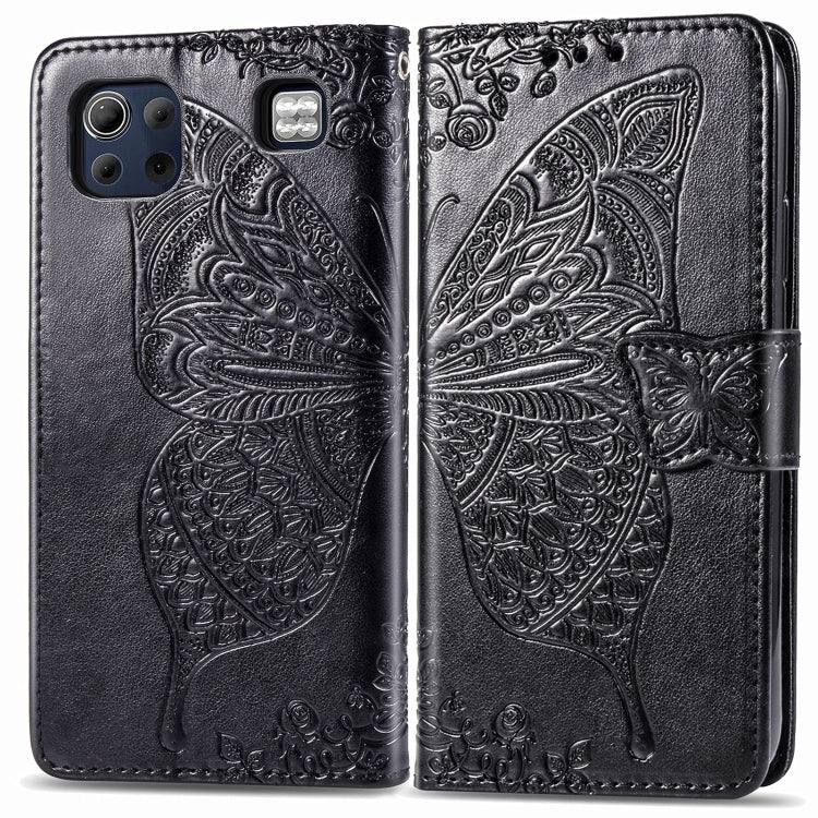 For LG K92 5G Butterfly Love Flower Embossed Horizontal Flip Leather Case with Bracket / Card Slot / Wallet / Lanyard