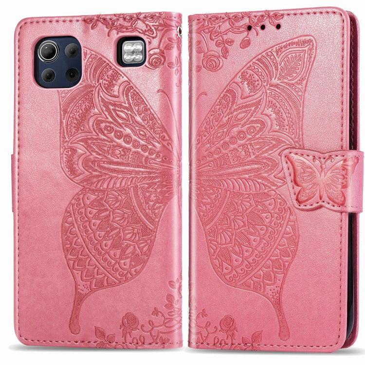 For LG K92 5G Butterfly Love Flower Embossed Horizontal Flip Leather Case with Bracket / Card Slot / Wallet / Lanyard