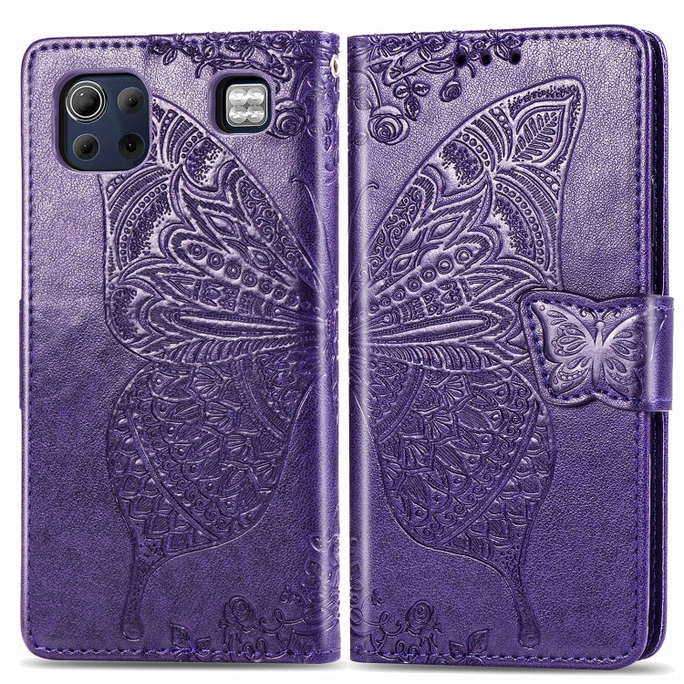 For LG K92 5G Butterfly Love Flower Embossed Horizontal Flip Leather Case with Bracket / Card Slot / Wallet / Lanyard