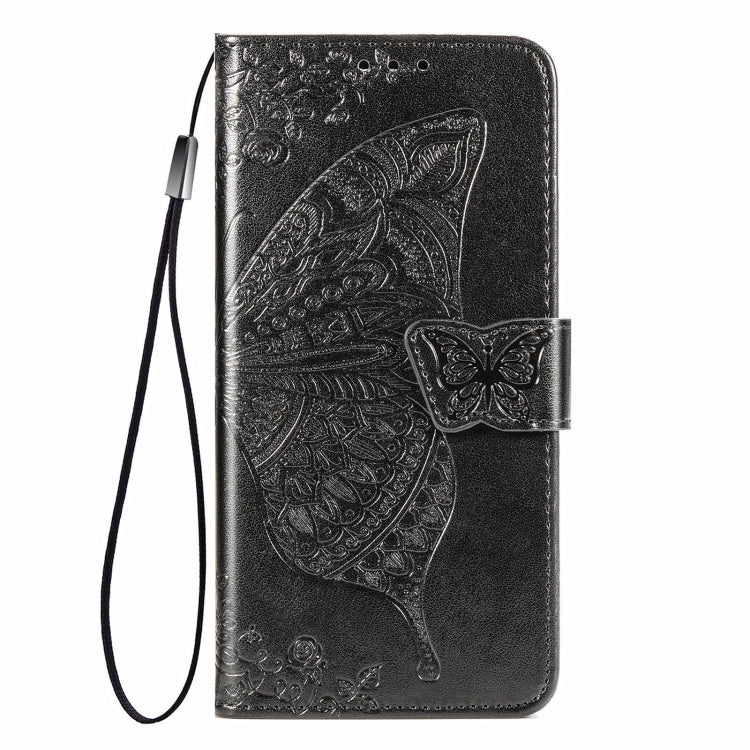 For LG K52 Butterfly Love Flower Embossed Horizontal Flip Leather Case with Bracket / Card Slot / Wallet / Lanyard