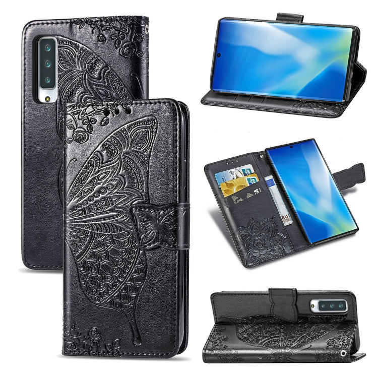 For Arrows NX9 F-52A Butterfly Love Flower Embossed Horizontal Flip Leather Case with Bracket / Card Slot / Wallet / Lanyard