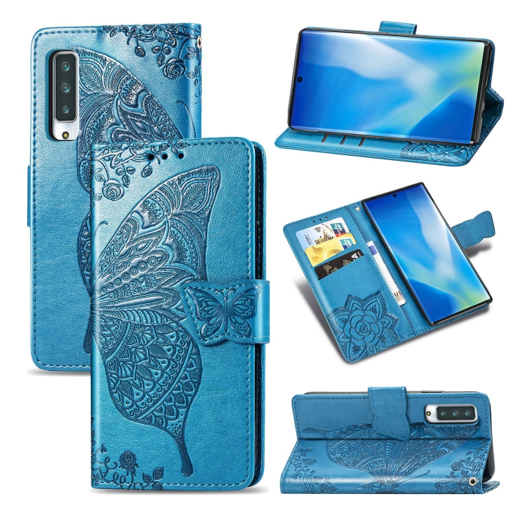 For Arrows NX9 F-52A Butterfly Love Flower Embossed Horizontal Flip Leather Case with Bracket / Card Slot / Wallet / Lanyard