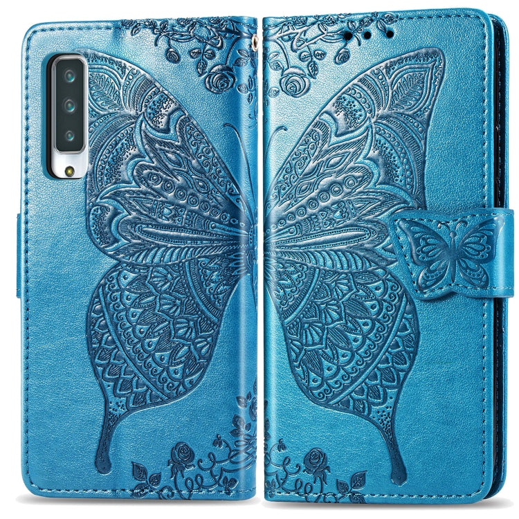 For Arrows NX9 F-52A Butterfly Love Flower Embossed Horizontal Flip Leather Case with Bracket / Card Slot / Wallet / Lanyard
