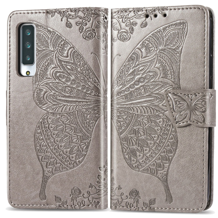 For Arrows NX9 F-52A Butterfly Love Flower Embossed Horizontal Flip Leather Case with Bracket / Card Slot / Wallet / Lanyard