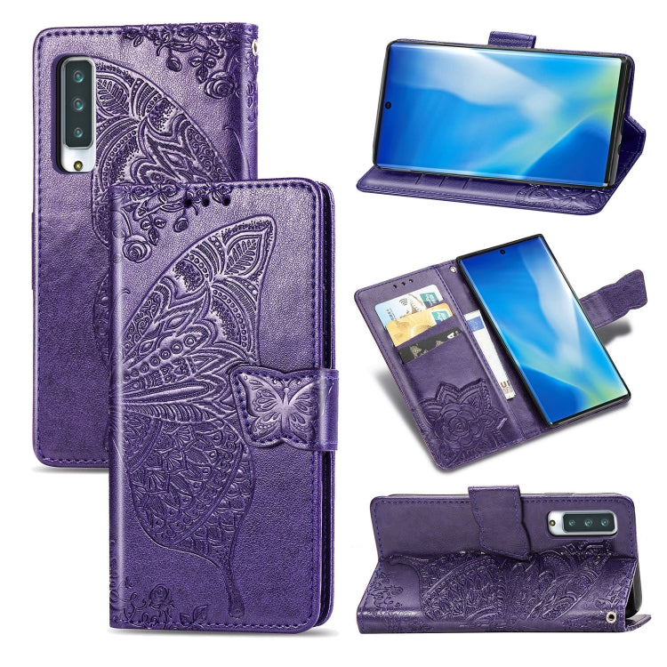 For Arrows NX9 F-52A Butterfly Love Flower Embossed Horizontal Flip Leather Case with Bracket / Card Slot / Wallet / Lanyard
