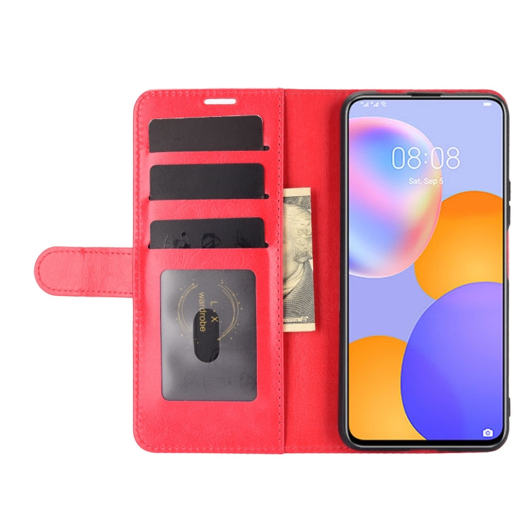 For Huawei Y9a / Enjoy 20 Plus 5G R64 Texture Single Horizontal Flip Protective Case with Holder & Card Slots & Wallet & Photo Frame