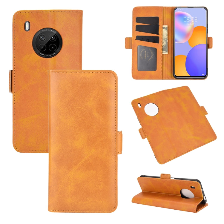 For Huawei Y9A / Enjoy 20 Plus 5G Dual-side Magnetic Buckle Horizontal Flip Leather Case with Holder & Card Slots & Wallet