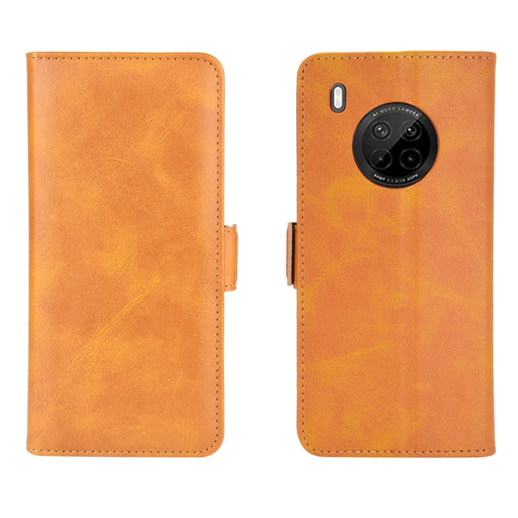 For Huawei Y9A / Enjoy 20 Plus 5G Dual-side Magnetic Buckle Horizontal Flip Leather Case with Holder & Card Slots & Wallet