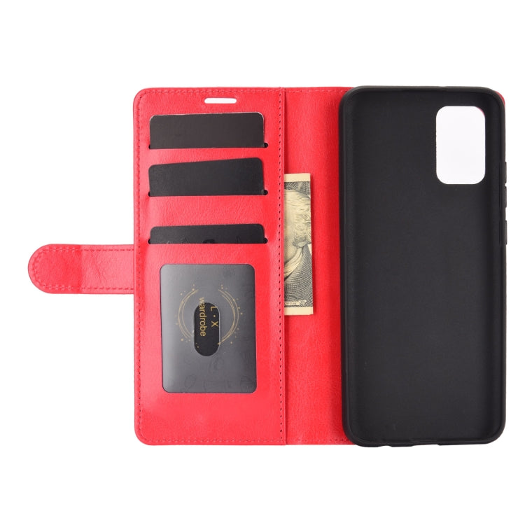 For Samsung Galaxy A02s (EU Version) R64 Texture Single Horizontal Flip Protective Case with Holder & Card Slots & Wallet& Photo Frame