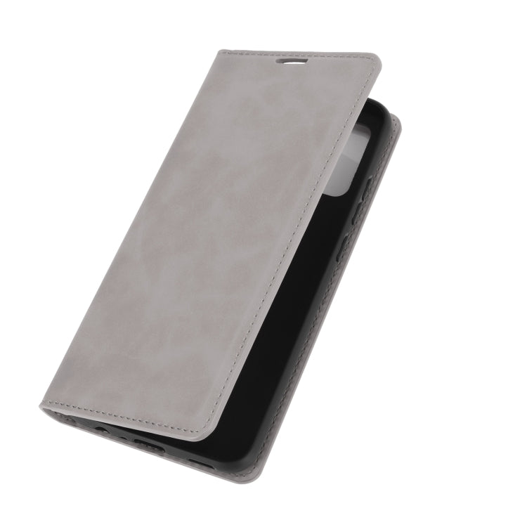 For Samsung Galaxy A02s (EU Version) Retro-skin Business Magnetic Suction Leather Case with Holder & Card Slots & Wallet
