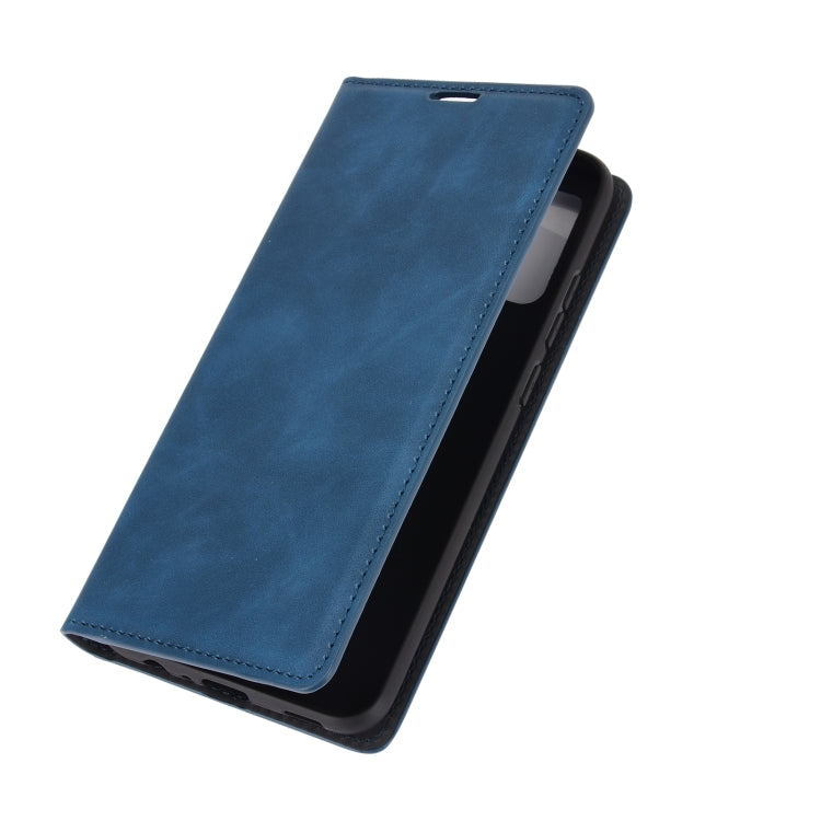For Samsung Galaxy A02s (EU Version) Retro-skin Business Magnetic Suction Leather Case with Holder & Card Slots & Wallet