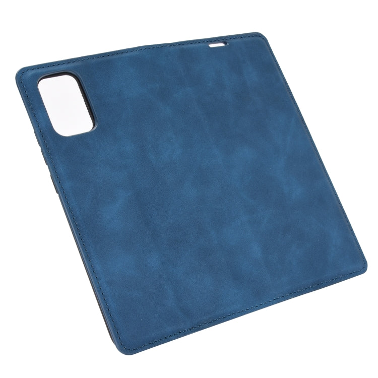 For Samsung Galaxy A02s (EU Version) Retro-skin Business Magnetic Suction Leather Case with Holder & Card Slots & Wallet