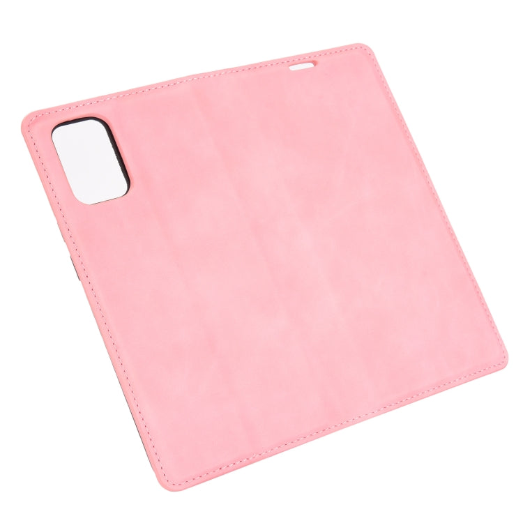 For Samsung Galaxy A02s (EU Version) Retro-skin Business Magnetic Suction Leather Case with Holder & Card Slots & Wallet