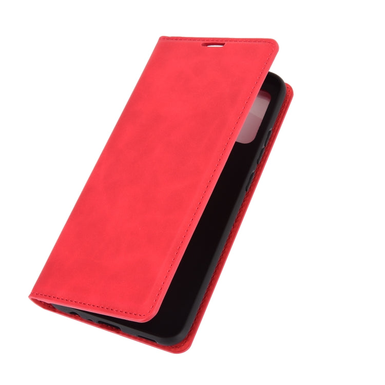 For Samsung Galaxy A02s (EU Version) Retro-skin Business Magnetic Suction Leather Case with Holder & Card Slots & Wallet