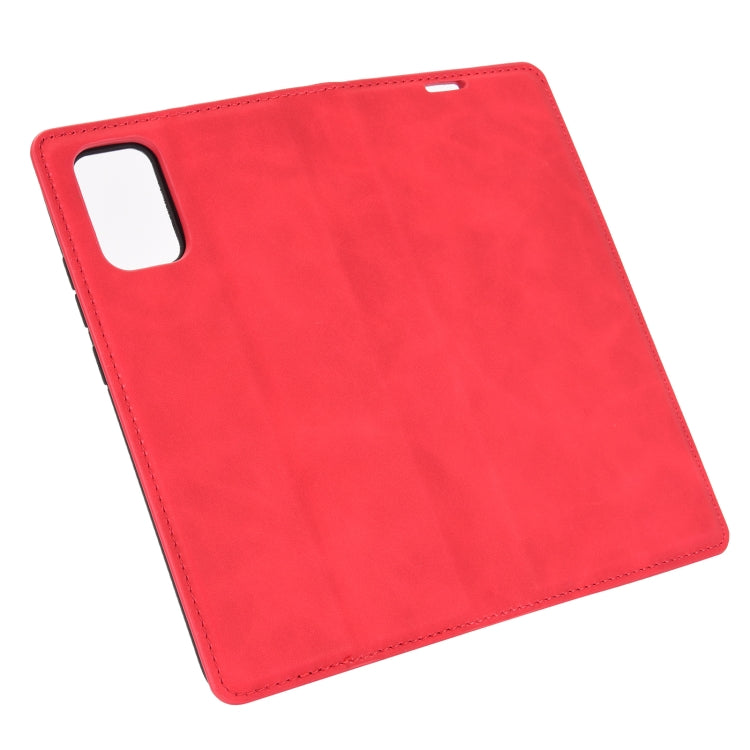 For Samsung Galaxy A02s (EU Version) Retro-skin Business Magnetic Suction Leather Case with Holder & Card Slots & Wallet