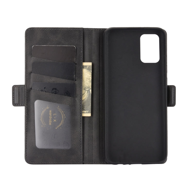 For Samsung Galaxy A02s (EU Version) Dual-side Magnetic Buckle Horizontal Flip Leather Case with Holder & Card Slots & Wallet