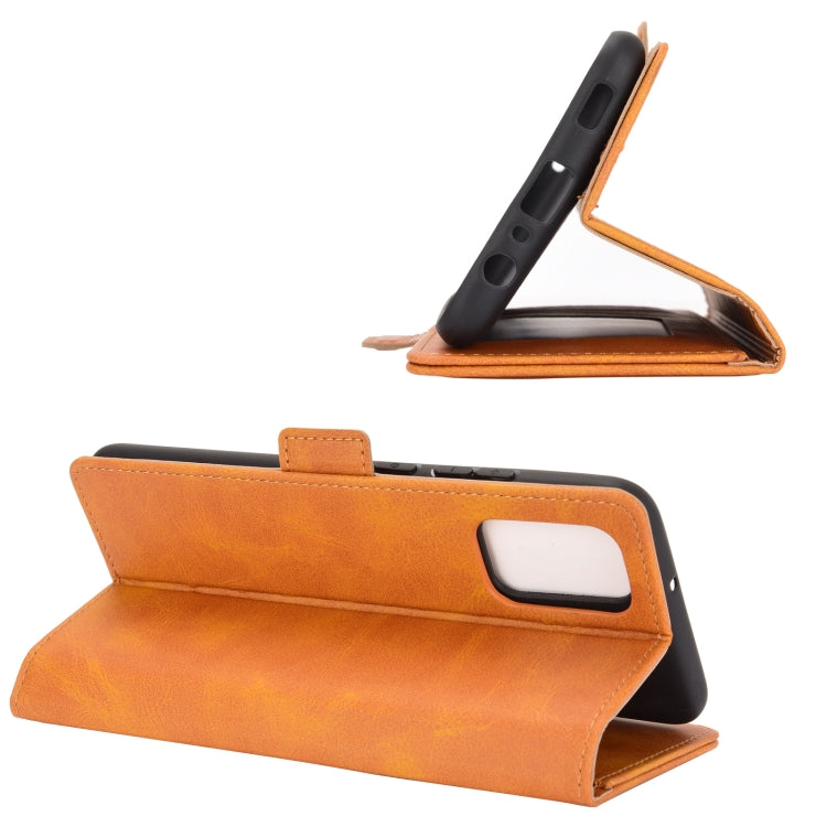 For Samsung Galaxy A02s (EU Version) Dual-side Magnetic Buckle Horizontal Flip Leather Case with Holder & Card Slots & Wallet