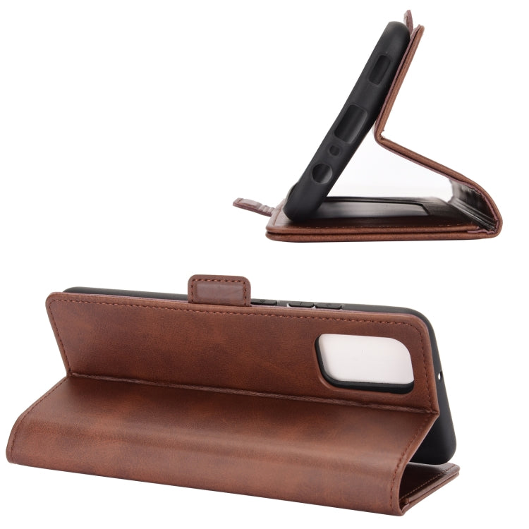 For Samsung Galaxy A02s (EU Version) Dual-side Magnetic Buckle Horizontal Flip Leather Case with Holder & Card Slots & Wallet