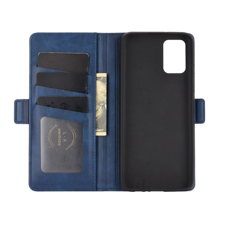 For Samsung Galaxy A02s (EU Version) Dual-side Magnetic Buckle Horizontal Flip Leather Case with Holder & Card Slots & Wallet
