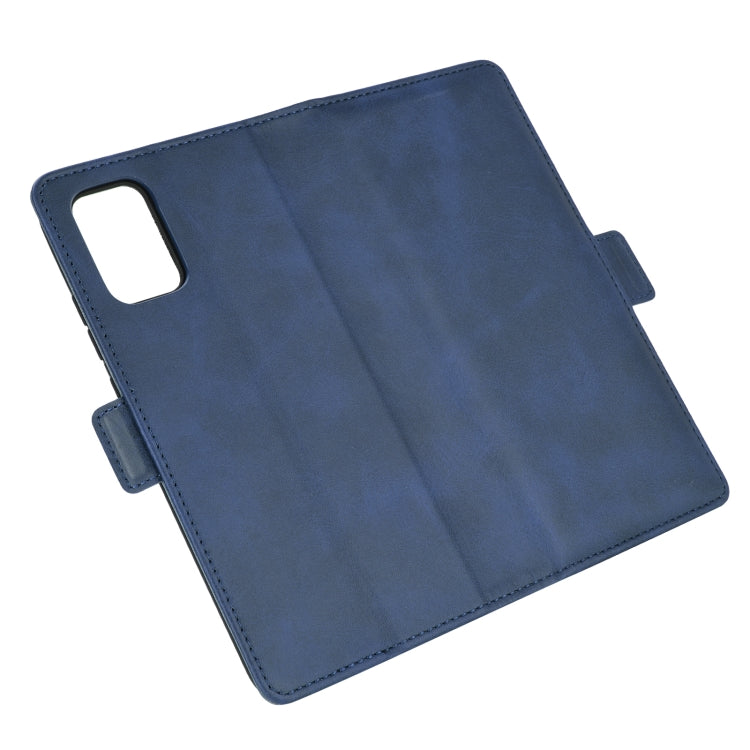 For Samsung Galaxy A02s (EU Version) Dual-side Magnetic Buckle Horizontal Flip Leather Case with Holder & Card Slots & Wallet