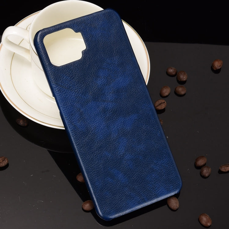 For OPPO F17 / A73 2020 Shockproof Litchi Texture PC + PU Case