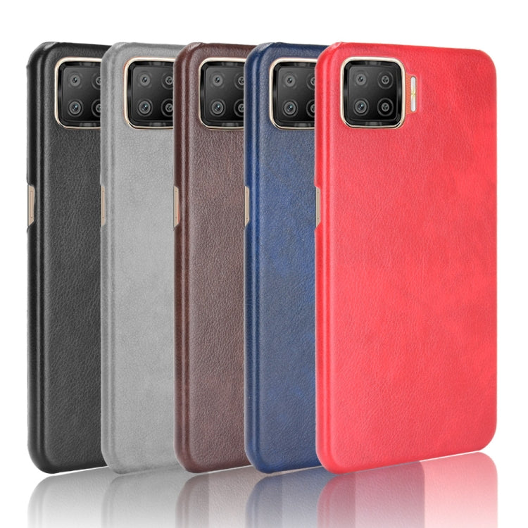 For OPPO F17 / A73 2020 Shockproof Litchi Texture PC + PU Case