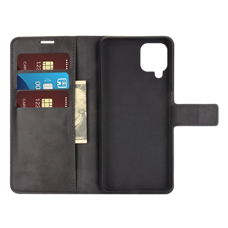 Retro Calf Pattern Buckle Horizontal Flip Leather Case with Holder & Card Slots & Wallet For Samsung Galaxy A12