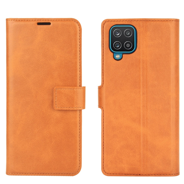 Retro Calf Pattern Buckle Horizontal Flip Leather Case with Holder & Card Slots & Wallet For Samsung Galaxy A12
